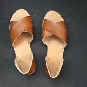 NWOT! Target leather sandals (8)